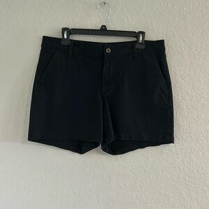 Black chino shorts